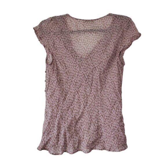 Marks & Spencer Vintage Y2K Babydoll Sheer Ruffle Fairycore Top M - Picture 2 of 7